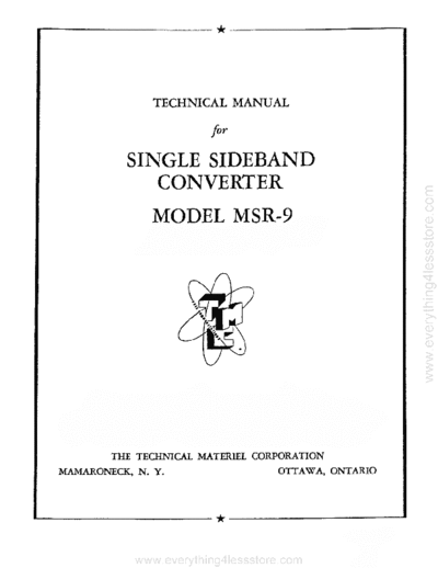 TMC tmc msr-9 ssb converter  . Rare and Ancient Equipment TMC tmc_msr-9_ssb_converter.pdf