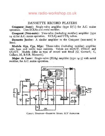 DANSETTE dansette  . Rare and Ancient Equipment DANSETTE dansette.pdf