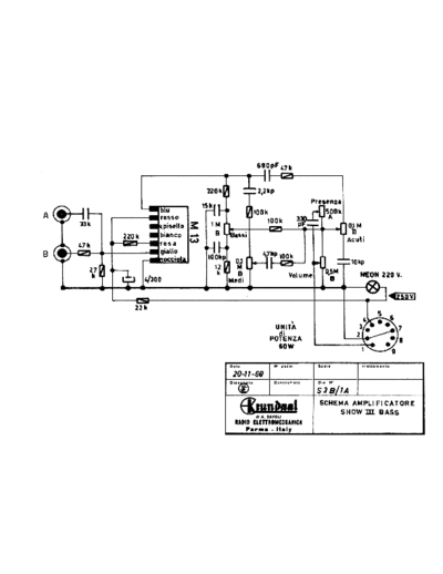 DAVOLI Davoli Show III Bass Preamplifier  . Rare and Ancient Equipment DAVOLI Davoli_Show_III_Bass_Preamplifier.pdf