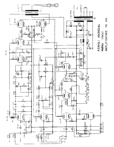 DAVOLI Davoli TH 454 (PL500) Amplifier  . Rare and Ancient Equipment DAVOLI Davoli_TH_454_(PL500)_Amplifier.pdf