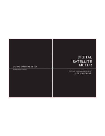 DIGITA SATTELITE METER manual  . Rare and Ancient Equipment DIGITA SATTELITE METER manual.pdf