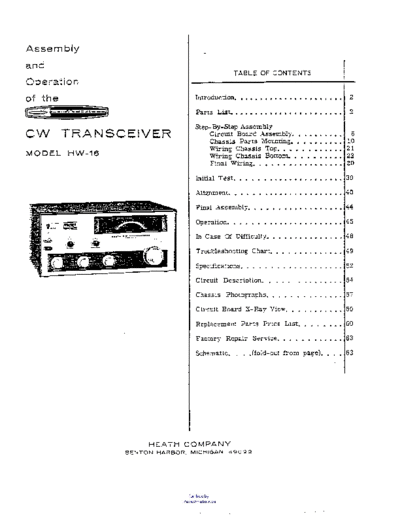 HEATHKIT Heathkit HW-16 user  . Rare and Ancient Equipment HEATHKIT Heathkit_HW-16_user.pdf