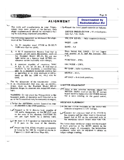 HEATHKIT SB-100 align  . Rare and Ancient Equipment HEATHKIT Heathkit_SB-100_align.pdf