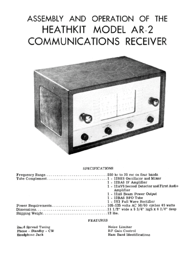 HEATHKIT ar-2  . Rare and Ancient Equipment HEATHKIT ar-2.pdf