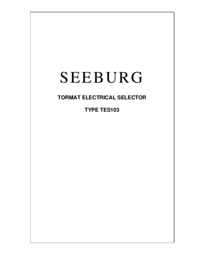 SEEBURG TES103  . Rare and Ancient Equipment SEEBURG TES103.pdf