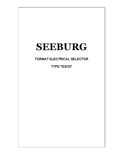 SEEBURG TES107  . Rare and Ancient Equipment SEEBURG TES107.pdf