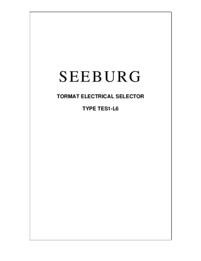 SEEBURG TES1 L6  . Rare and Ancient Equipment SEEBURG TES1_L6.pdf