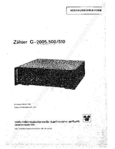 RFT G-2005-500 SM  . Rare and Ancient Equipment RFT G-2005-500_SM.pdf