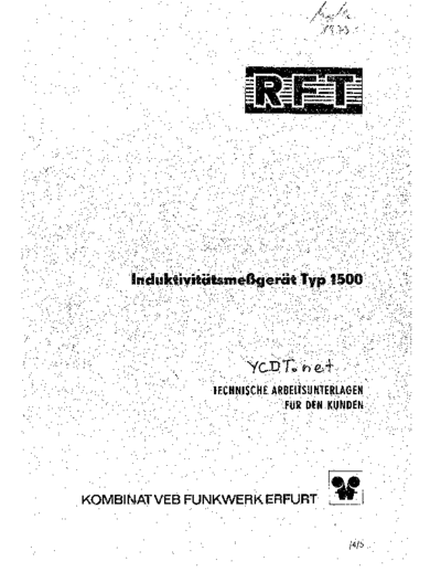 RFT RFT 1500 SM  . Rare and Ancient Equipment RFT RFT_1500_SM.pdf