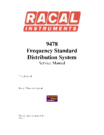 Racal -Dana 9478 Frequency Standard Distribution System Issue 2-4-83  . Rare and Ancient Equipment Racal Racal-Dana_9478_Frequency_Standard_Distribution_System_Issue_2-4-83.pdf