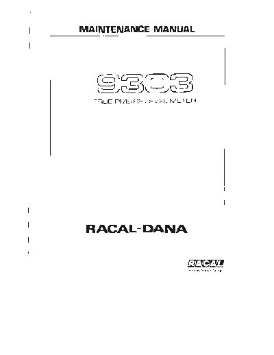 Racal from.F6IIB.9303 maint 4 1of3  . Rare and Ancient Equipment Racal from.F6IIB.9303_maint_4_1of3.pdf
