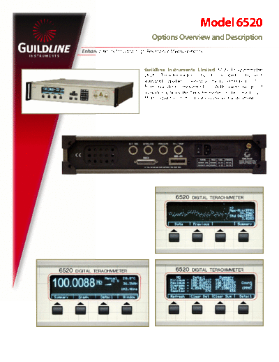 . Various Guildline6520optionsDatasheet  . Various Guildline Guildline6520optionsDatasheet.pdf
