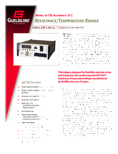 . Various Guildline6675ADatasheet obsolete  . Various Guildline Guildline6675ADatasheet_obsolete.pdf