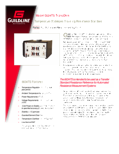 . Various Guildline6634TSDatasheet  . Various Guildline Guildline6634TSDatasheet.pdf