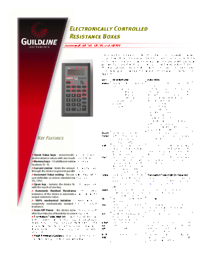 . Various Electronic decade box  . Various Guildline Electronic_decade_box.pdf