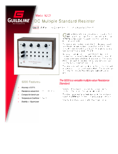 . Various guildline9200adatasheet  . Various Guildline guildline9200adatasheet.pdf