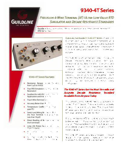 . Various guildline9340-4tdatasheet  . Various Guildline guildline9340-4tdatasheet.pdf