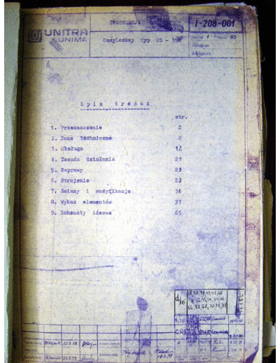 . Various OS-350 Instrukcja serwisowa  . Various Polskie OS-350 Instrukcja serwisowa.pdf