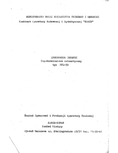 . Various PFL30  . Various Polskie PFL30.pdf