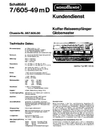 Nordmende koffer-reiseempfaenger 7 605-49md globemaster sm  Nordmende Audio Globemaster 7.605-49 nordmende_koffer-reiseempfaenger_7_605-49md_globemaster_sm.pdf