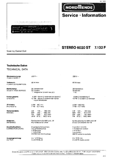 Nordmende hfe   6020ST service information en de  Nordmende Audio 6020ST hfe_nordmende_6020ST_service_information_en_de.pdf