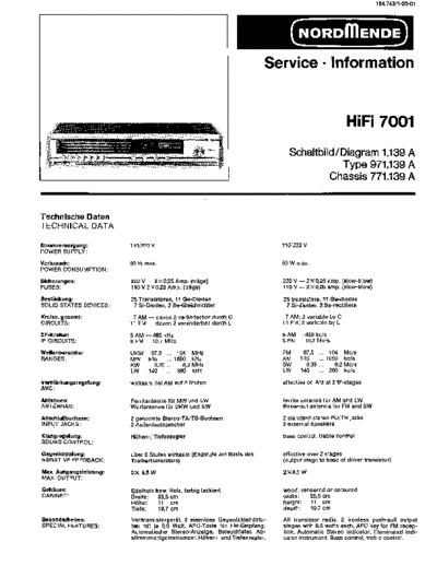 Nordmende nordmende hifi 7001 sm  Nordmende Audio HIFI 7001 nordmende_hifi_7001_sm.pdf