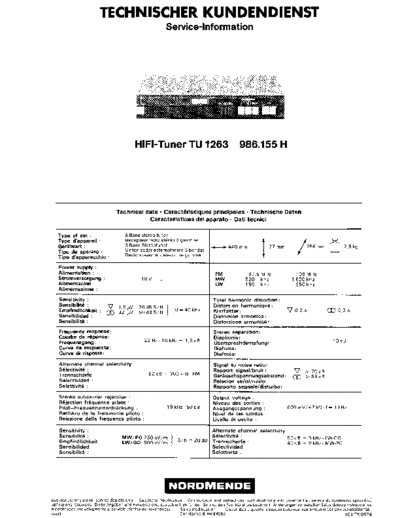 Nordmende hifi-tuner tu 1263 986.155h sm  Nordmende Audio HIFI-TUNER TU 1263 986.155H nordmende_hifi-tuner_tu_1263_986.155h_sm.pdf