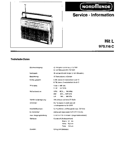 Nordmende nordmende hit l 970.116c sm  Nordmende Audio HIT L 970.116C nordmende_hit_l_970.116c_sm.pdf