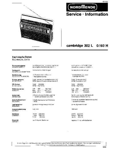 Nordmende nordmende cambridge 302 l sm  Nordmende Audio CAMBRIDGE 302 L nordmende_cambridge_302_l_sm.pdf