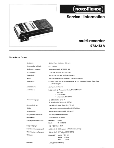 Nordmende hfe   multi-recorder 972-412a service info de  Nordmende Audio Multi Recorder 972 hfe_nordmende_multi-recorder_972-412a_service_info_de.pdf