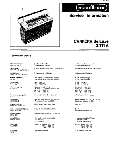 Nordmende nordmende carrera de luxe 2.111a sm  Nordmende Audio Carrere De Luxe 2.111A nordmende_carrera_de_luxe_2.111a_sm.pdf