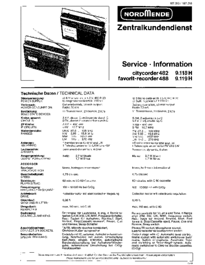 Nordmende citycorder 482 9.118h favorit-recorder 488 9.119h sm  Nordmende Audio Citycorder 482 9.118H nordmende_citycorder_482_9.118h_favorit-recorder_488_9.119h_sm.pdf