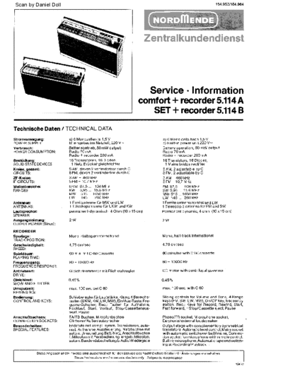 Nordmende hfe   comfort recorder 5-114a 114b service info en de  Nordmende Audio Comfort Recorder 5.114A hfe_nordmende_comfort_recorder_5-114a_114b_service_info_en_de.pdf