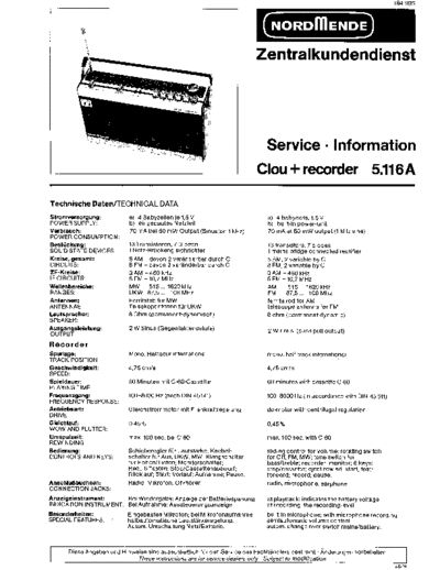 Nordmende clou recorder 5.116a sm  Nordmende Audio Clou Recorder 5.116A nordmende_clou_recorder_5.116a_sm.pdf