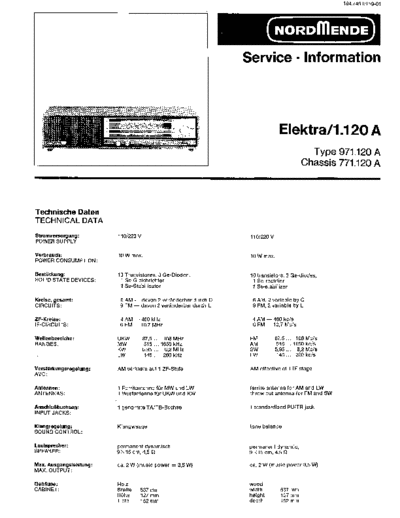 Nordmende elektra 1.120a sm  Nordmende Audio Elektra 1.120A nordmende_elektra_1.120a_sm.pdf