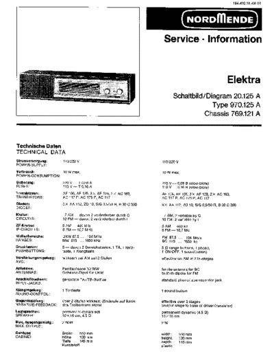 Nordmende elektra 20.125a sm  Nordmende Audio Elektra 20.125A nordmende_elektra_20.125a_sm.pdf