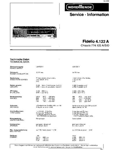 Nordmende fidelio 4.122a sm  Nordmende Audio Windsor 8.122A nordmende_fidelio_4.122a_sm.pdf