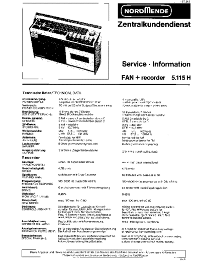 Nordmende nordmende fan recorder 5.115h sm  Nordmende Audio FAN+recorder 5.115H nordmende_fan_recorder_5.115h_sm.pdf