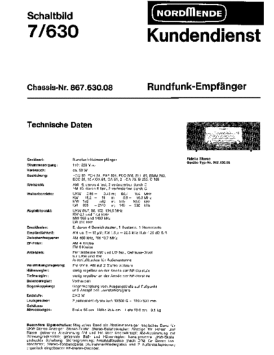 Nordmende rundfunk-empfaenger 7 630 fidelio stereo sm  Nordmende Audio Fidelio 7.630 nordmende_rundfunk-empfaenger_7_630_fidelio_stereo_sm.pdf