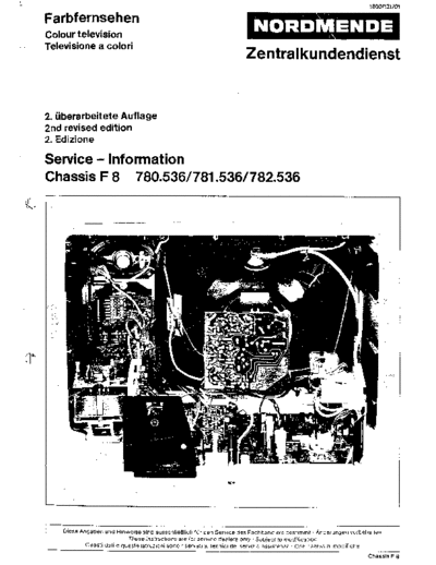 Nordmende f8  Nordmende TV F8 chassis nordmende_f8.pdf