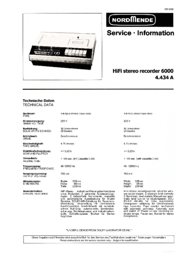 Nordmende hfe   stereo recorder 6000 4-434a service info en de  Nordmende Audio Stereo Recorder 6000 4.434A hfe_nordmende_stereo_recorder_6000_4-434a_service_info_en_de.pdf