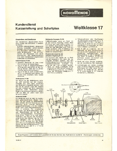 Nordmende TV Weltklasse 17   MS  Nordmende TV Weltklasse 17 TV Weltklasse 17 Nordmende MS.pdf