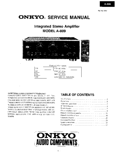 ONKYO hfe onkyo a-809 service  ONKYO Audio A-809 hfe_onkyo_a-809_service.pdf