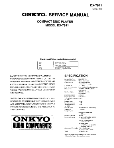 ONKYO hfe onkyo dx-7911 service  ONKYO Audio DX-7911 hfe_onkyo_dx-7911_service.pdf