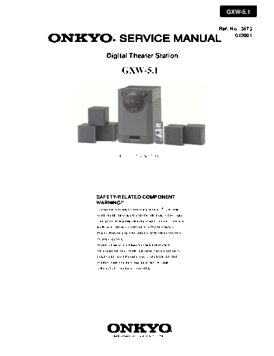ONKYO hfe onkyo gxw-5-1 service en  ONKYO Audio GXW-5.1 hfe_onkyo_gxw-5-1_service_en.pdf