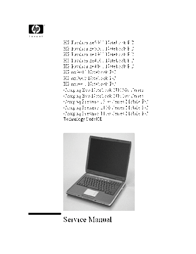 COMPAQ Compaq -Service Manual - Notebook - Notebook Series  COMPAQ Note book Compaq Pressario 2100 Compaq -Service Manual - Notebook - Notebook Series.pdf