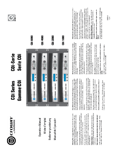 CROWN hfe crown cdi1000 2000 4000 6000 en de fr es  CROWN Audio CDi 1000 hfe_crown_cdi1000_2000_4000_6000_en_de_fr_es.pdf