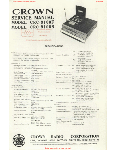 CROWN crc-9100f  CROWN Audio CRC-9100F crc-9100f.pdf