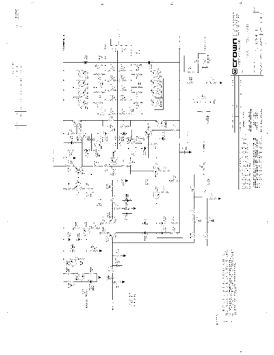 CROWN XS1200 schematics  CROWN Audio XS1200 Crown_XS1200_schematics.pdf