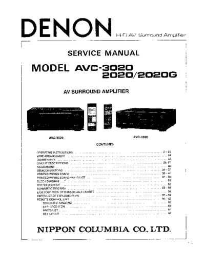 DENON +AVC+2020+2020G+3020+audio  DENON Audio AVC- 2020 2020G 3020 DENON+AVC+2020+2020G+3020+audio.pdf